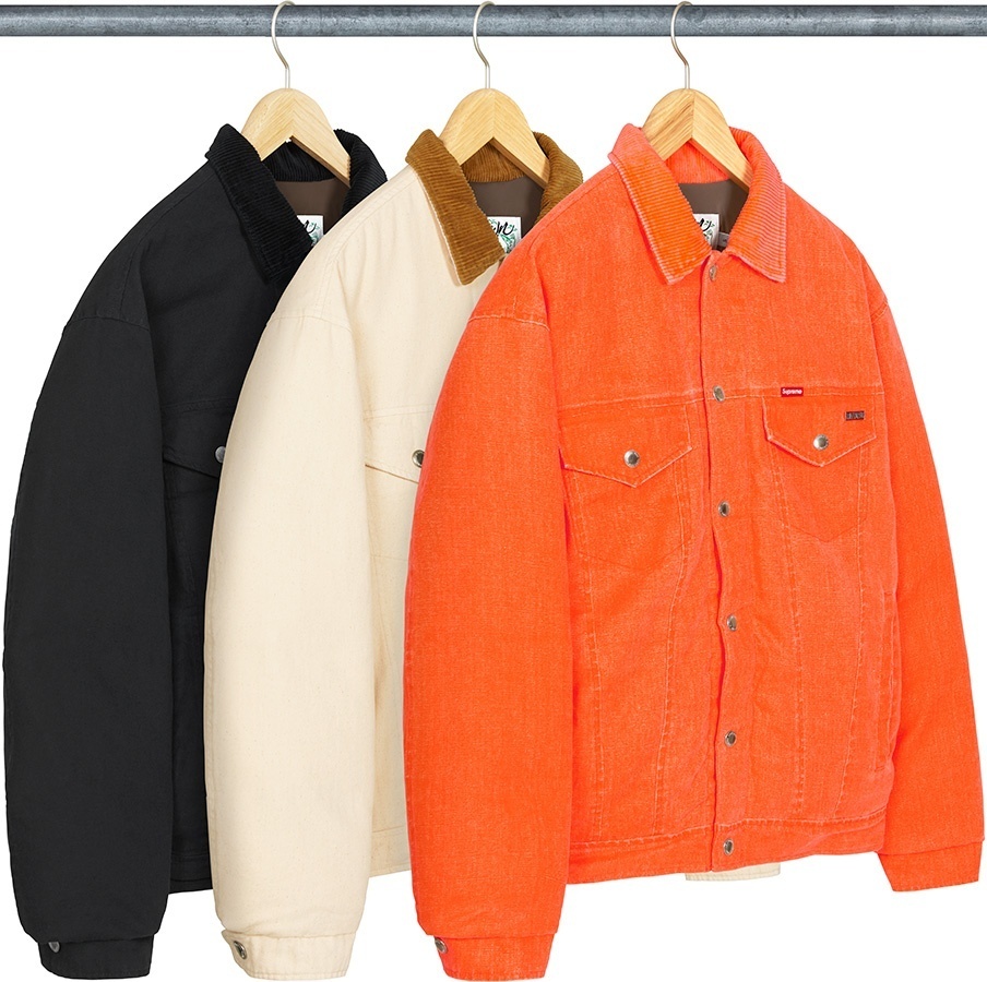 Supreme®/Schott® Canvas Down Trucker Jacket